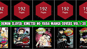 The anime demon slayer has finally arrived to the petitrama series. Demon Slayer Kimetsu No Yaiba Manga Covers Vol 1 20 Youtube