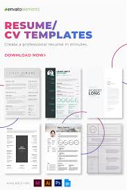Download Unlimited Cv And Resume Templates With Envato Elements Start Today Infobiznes Dizajn Rezyume Rezyume Knigi Dlya Chteniya
