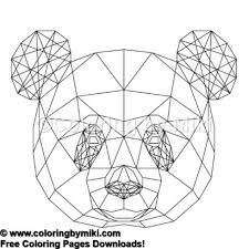 To print the image online, hover over it, then click on the printer icon that appears in the upper right corner. Geometric Animals Panda Coloring Page 885 Draadkunst Patronen Dieren Knutselen Kinderen Decoratie Doe Het Zelf