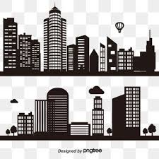 Black And White Transparent Background Building Clipart Modern City Skyline City Silhouette Vector Illustration In City Icons Modern Icons Silhouette Icons Png And Vector With Transparent Background For Free Downl City Silhouette Silhouette Vector Mosque Silhouette