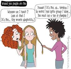Lol Her Cartoons Are Great Black Hair Information Community Natural Hair Styles Curly Hair Styles Hair Humor