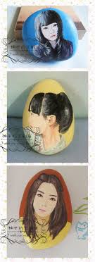 画石头彩绘卡通手绘创意diy生日礼物人物肖像头像石头画 淘宝网 stone painting stone art stone crafts