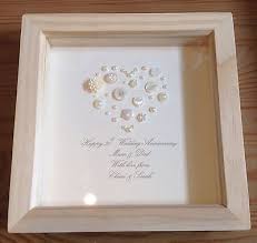 Handmade 30th Pearl Wedding Anniversary Gift Present Keepsake Personalised Pearl Wedding Anniversary Gifts Pearl Crafts 30th Wedding Anniversary