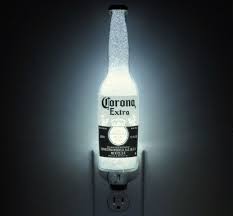 2 Two Corona Beer Night Lights 12oz Accent Lamp Eco Led Etsy Bottle Lamp Beer Night Light