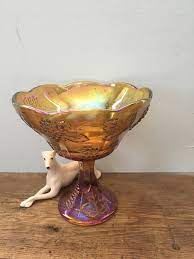 Vintage Gold Iridiscent Carnival Glass