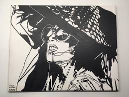 Maybe you would like to learn more about one of these? Lady Gaga S Canvas Black White Handmade Acrylic Painting Gaga Magazine Shop