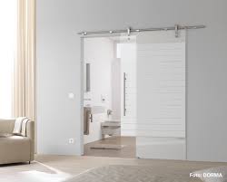 Schiebeture Mit Sichtschutz Und Stangengriffen Als Elegante Trennung Zwischen Badezimmer Und Wohnbereich Foto Glasschiebetur Badezimmer Design Badezimmer Grun