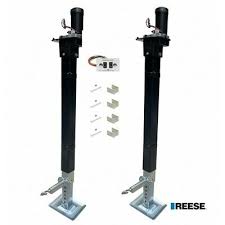 Fifth wheel hitches are most popular. Reese 8 000 Lbs 5th Wheel Electric Landing Gear Trailer Jack Set Dual Motors Ebay
