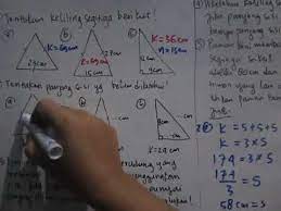 Diketahui :s =3 cm ditanya: Matematika 4 Sd Keliling Segitiga Siku Siku Sama Kaki Sama Sisi Lengkap Youtube