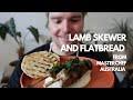 MasterChef Theo's Lamb Skewer with Green Sauce and Flatbread