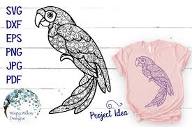You can copy, modify, distribute and perform the work, even for commercial purposes, all without asking permission. Parrot Zentangle Svg 198701 Cut Files Design Bundles