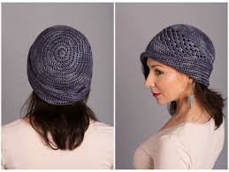 Make the hatwith 2 strands of color a held together as 1 and size 101/2 (6.5mm). Free Ski Lodge Crochet Beanie Slouch Hat Pattern Expression Fiber Arts A Positive Twist On Yarn