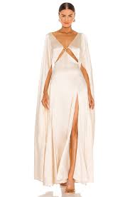 Cult Gaia Shaine Gown In Quartz Revolve