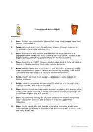 Read on for some hilarious trivia questions that will make your brain and your funny bone work overtime. Tobacco And Alcohol English Esl Worksheets For Distance Learning And Physical Classrooms