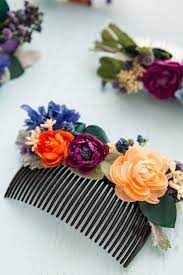 Psa The Floral Hair Comb Is Winter S Flower Crown Floral Hair Combs Diy Hair Accessories Flower Hair Comb