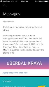 How do i use my uber promo code? Myjoe Store On Twitter Uber Promo Code Backtowork 5 Free Rides Rm7 Each Until 9 July From 7am To 7pm Register Uber Https T Co Zd6fi8rqqf Https T Co Z9co2amymy