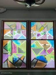 How To Make Faux Stained Glass Window Art Diy Faux Stained Glass Window Art Diy Glass Window Art