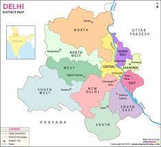 ˈdɛɦliː dêhlī), officially the national capital territory (nct) of delhi, is a city and a union territory of india containing new delhi, the capital of india. Delhi Districts Map Districts Of Delhi
