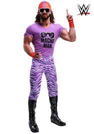 Men's 80's to the maxx zebra pants costume. Wwe Macho Man Madness Men S Plus Size Costume