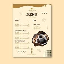 Coffee Shop Menu Template Free Vector Free Vector Freepik Freevector Business Menu Coffee Template In 2020 Coffee Shop Menu Coffee Menu Free Menu Templates