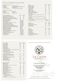 Delivery available to many towns. La Cucina Prepared Meals Catering Menu In Guilford Connecticut Usa