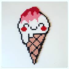 Kawaii Ice Cream Hama Beads By Fruknudsens Hama Beads Diy Perler Beads Hama Beads Patterns