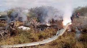 Plane crash videos and latest news articles; Kajiado Plane Crash Updates Kenya Air Force Military Kdf Chopper Crash For Ngong Bbc News Pidgin