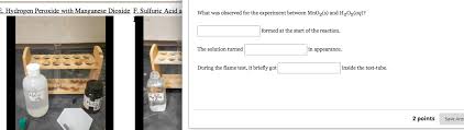 2 h 2 o 2 → 2 h 2 o + o 2. Hydrogen Peroxide With Manganese Dioxide E Chegg Com