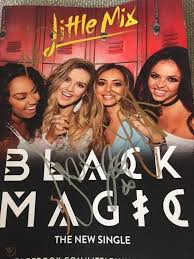 Take a sip of my secret potion, one taste and you'll be mine. Signed Little Mix Black Magic Card 1779171011