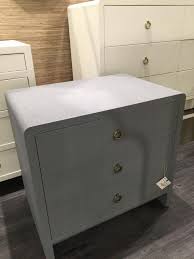 Bryant Linen 3 Drawer Side Table Gray Side Table Drawers Linen