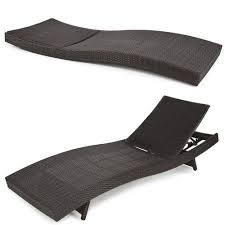 Best Choice Products Adjustable Modern Wicker Chaise Lounge Chair For Pool Patio Outdoor W Folding Legs Brown Walmart Com Wicker Chaise Lounge Pool Chaise Lounge Pool Chaise