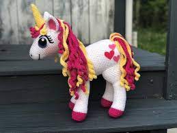 pattern unicorn pattern crochet unicorn available just etsy tig isleri amigurumi oyuncak bebek orgu
