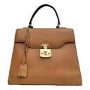 Lady lock leather bag Gucci Camel in Leather - 42021167