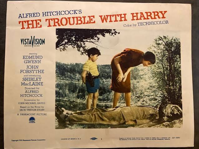 Hitchcock's THE TROUBLE WITH HARRY 1955 Original Lobby Card w/ Shirley  MacLaine | eBay