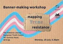 Banner-making workshop for Trans Pride
