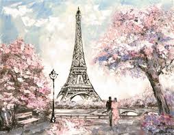 Free paris wallpapers and paris backgrounds for your computer desktop. Spring Paris Eiffel Tower Wallpaper Wall Mural