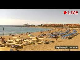 Clases de surf todos los dias. Live Webcam From Playa Las Vistas Tenerife Youtube