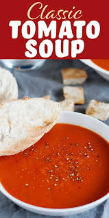 Easy Tomato Soup Recipe Tomato Soup Recipes Tomato Soup Easy Easy Tomato Soup Recipe