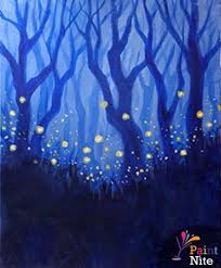 Firefly At The Bistro Inside Courtyard Marriott Paint Nite Events Firefly Painting Painting Night Painting