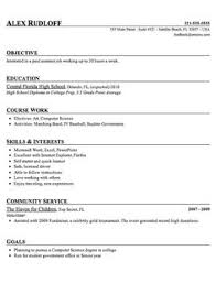 Similarly to the student resume samples, you want to mention the college you attend, the degree you hope to attain, and the date you plan to graduate. Highschool Student High School Resume Template Word