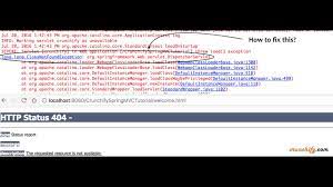 This video tutorial shows you how to resolve java.lang.noclassdeffounderror: How To Fix Java Lang Classnotfoundexception Org Springframework Web Servlet Dispatcherservlet Exception Spring Mvc Tomcat And 404 Error Crunchify