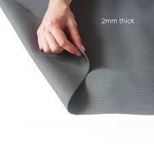 Yoga mats made of vinyl, or pvc, have more give; Yoga Mat