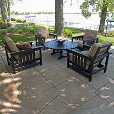Blue springs patio is a quality outdoor polywood furniture store located in new holland, pa. Polywood Plastic Club Mission Patio Chat Set 5 Piece Pw 5ccmc Cozydays