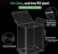 Custom Transparent Clear PVC & PET Protective Foldable Plastic Display Box  for Cars for Toy Gifts & Candle Recyclable