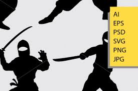 Download Ninja Silhouette Graphic By Cove703 Creative Fabrica SVG Cut Files
