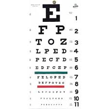 graham field snellen eye test chart