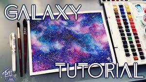 How To Paint A Watercolour Galaxy Tutorial