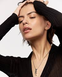 Bolt Necklace Jewelry Solid Sterling Silver Pendant With Handmade Chain  Fashion Rocker Modern Jewelry Gift for Him and Her