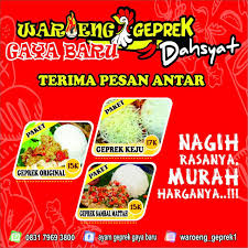 12 banner ayam geprek, seblak dan fried chicken; Ayam Geprek Gaya Baru Home Facebook