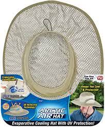 Ontel Unisex S Arctic Evaporative Cooling Hat Beige One Size Amazon Co Uk Sports Outdoors